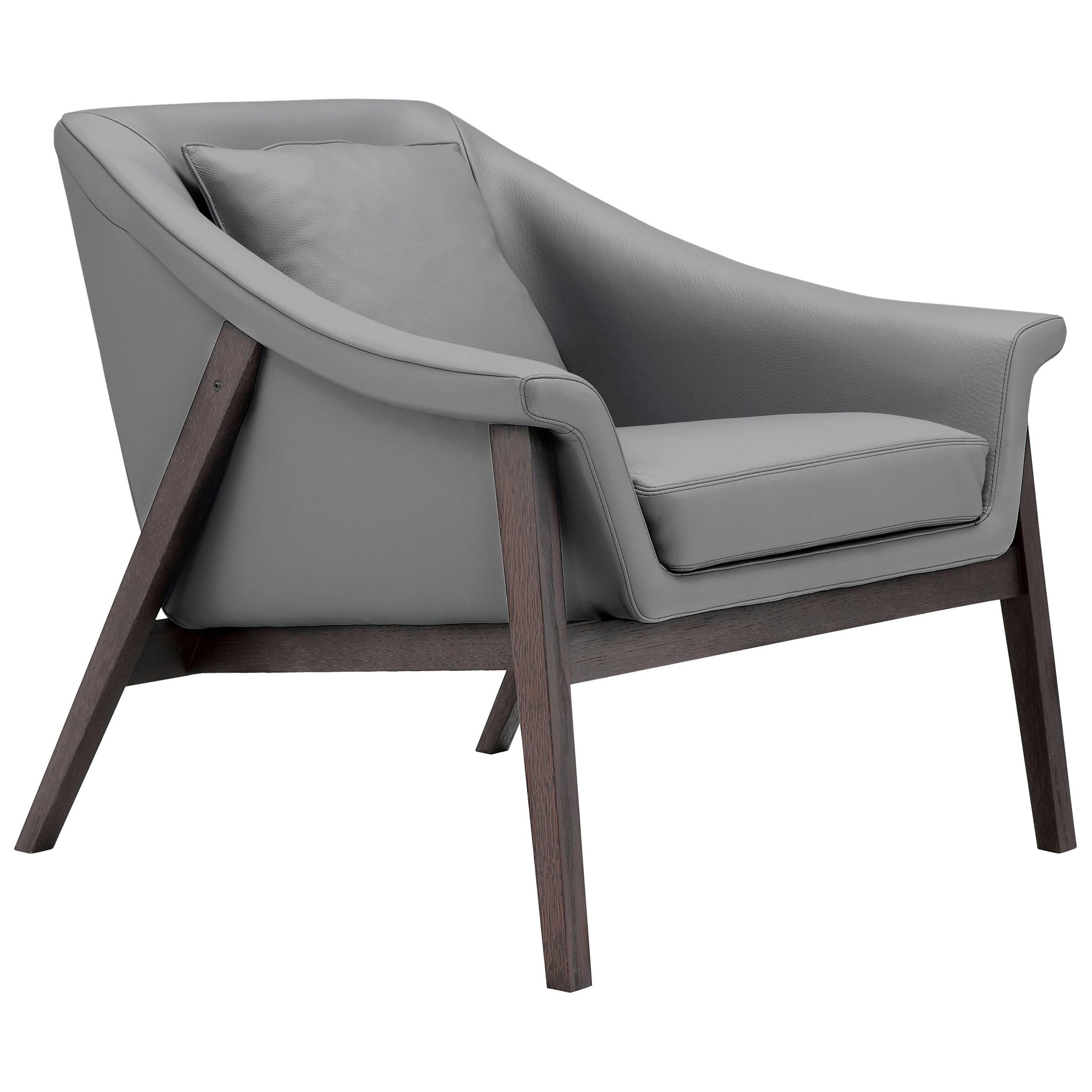 Gaia Armchair in Gray by Maurizio Marconato and Terry Zappa For Sale