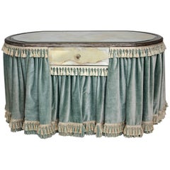 Vanity Dressing Table with Velvet Skirt