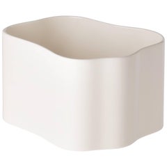 Authentic Medium Riihitie Plant Pot B in White by Aino Aalto & Artek