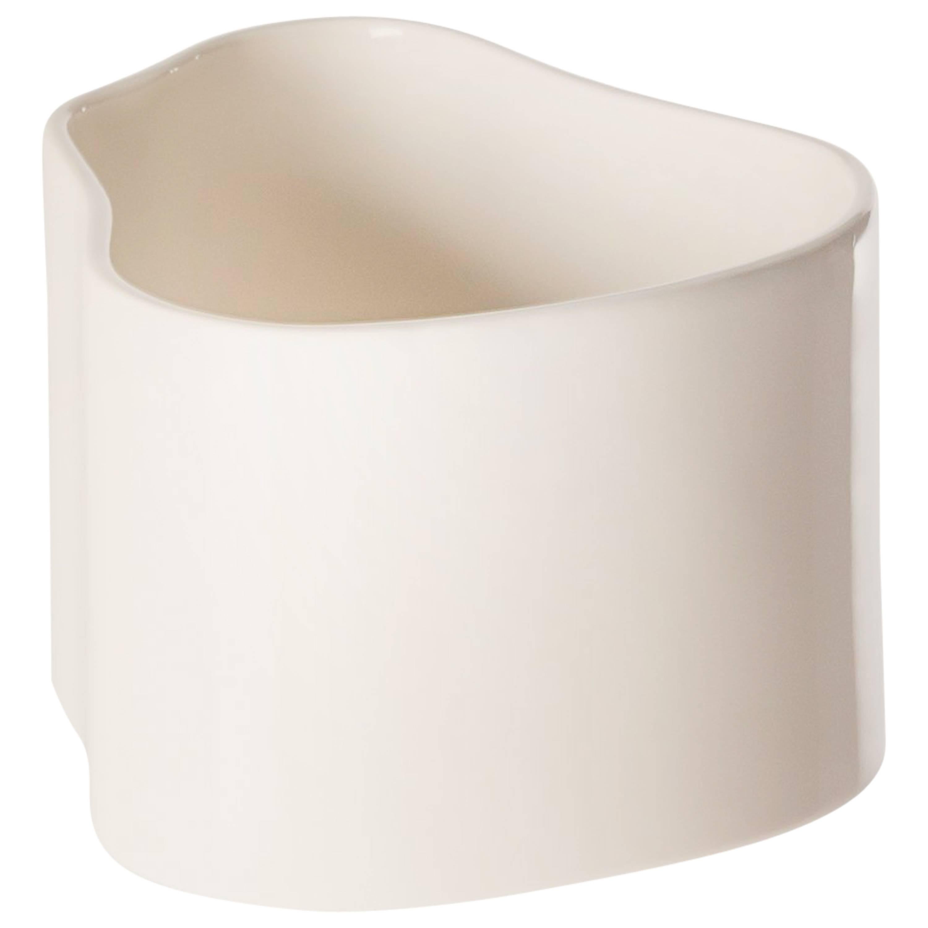 Authentic Small Riihitie Plant Pot A in White by Aino Aalto & Artek For Sale