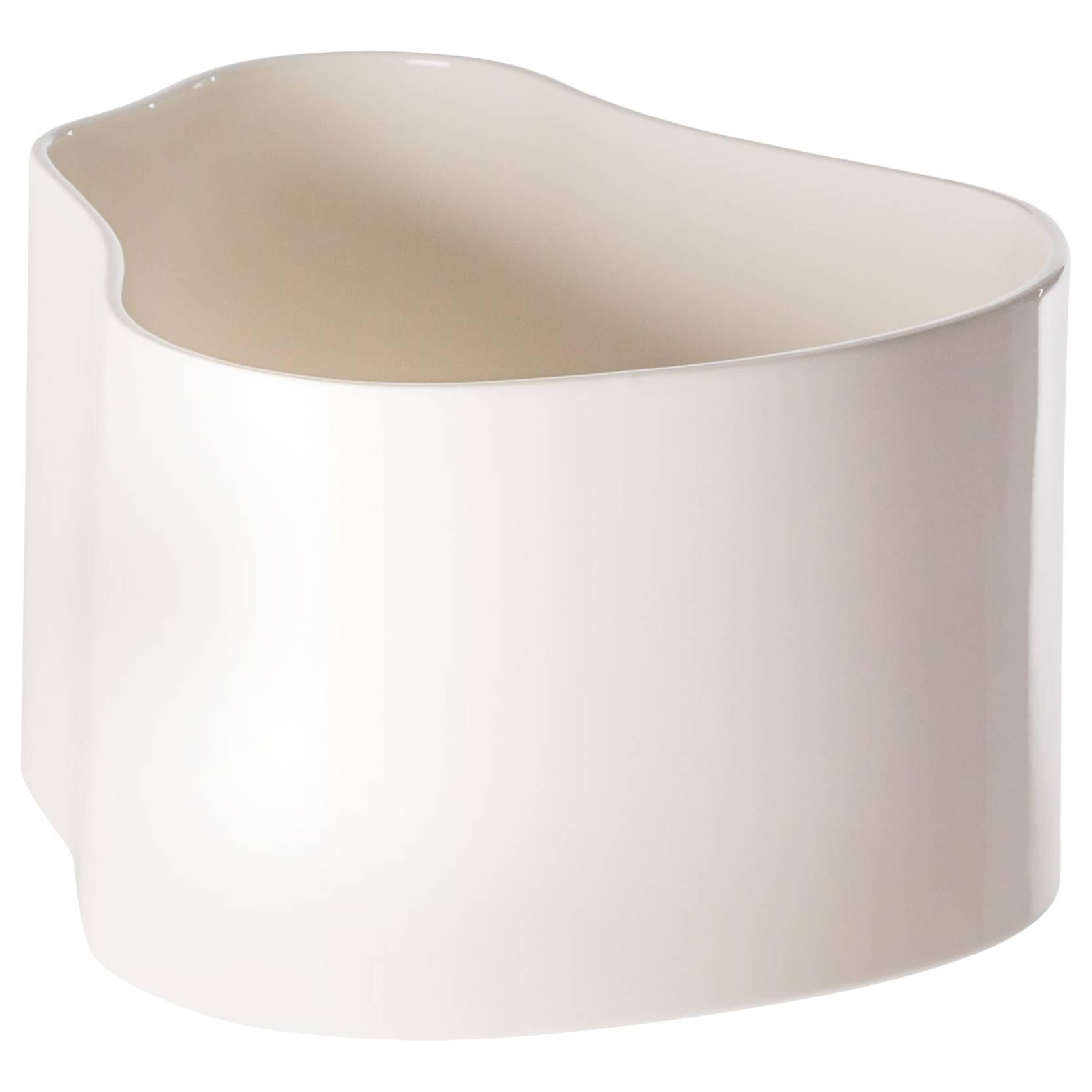 Authentic Large Riihitie Plant Pot A in White by Aino Aalto & Artek For Sale