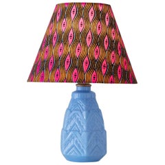 Vintage Opaline Glass Table Lamp