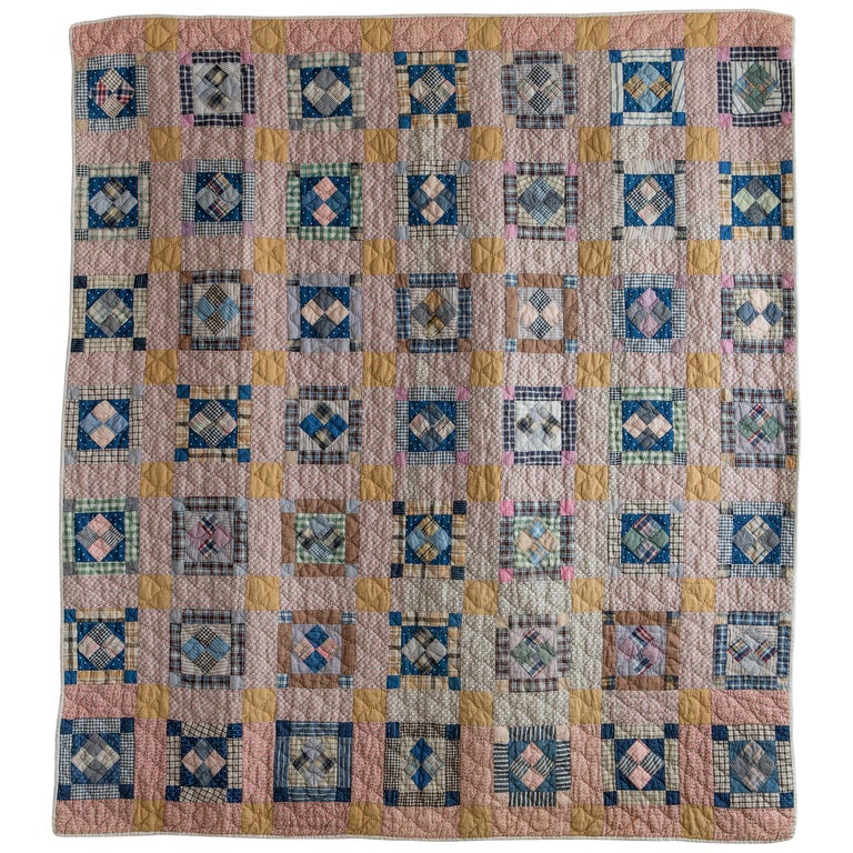 Vintage Patchwork Quilt For Sale