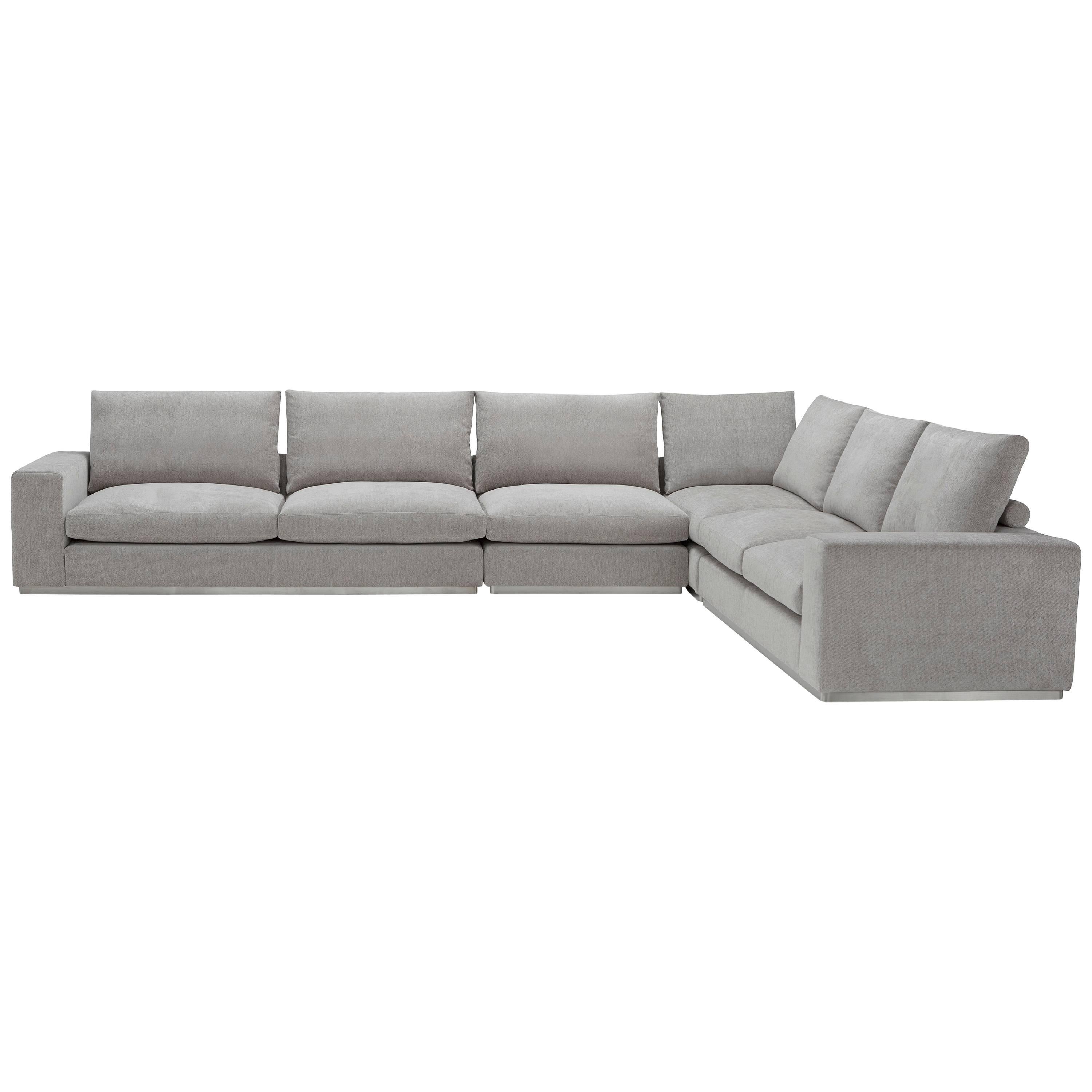 Murray Composition Sofa in Light Gray by Amura Lab For Sale