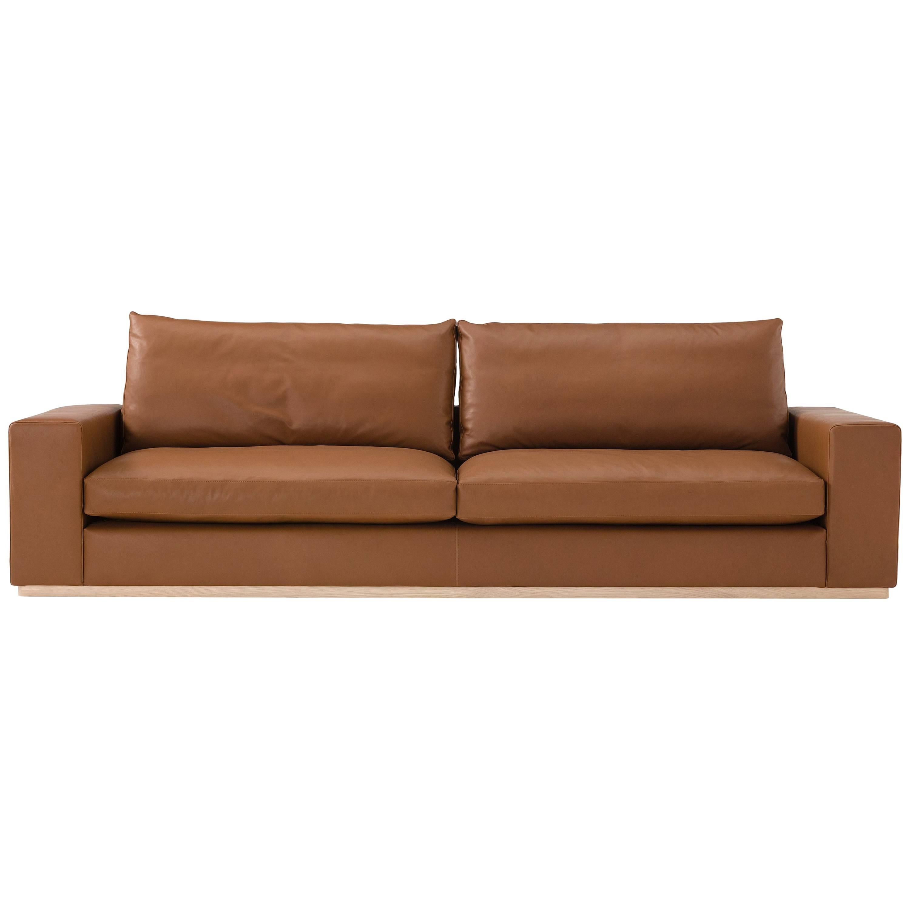 Murray Sofa in Rich Brown by Amura Lab For Sale