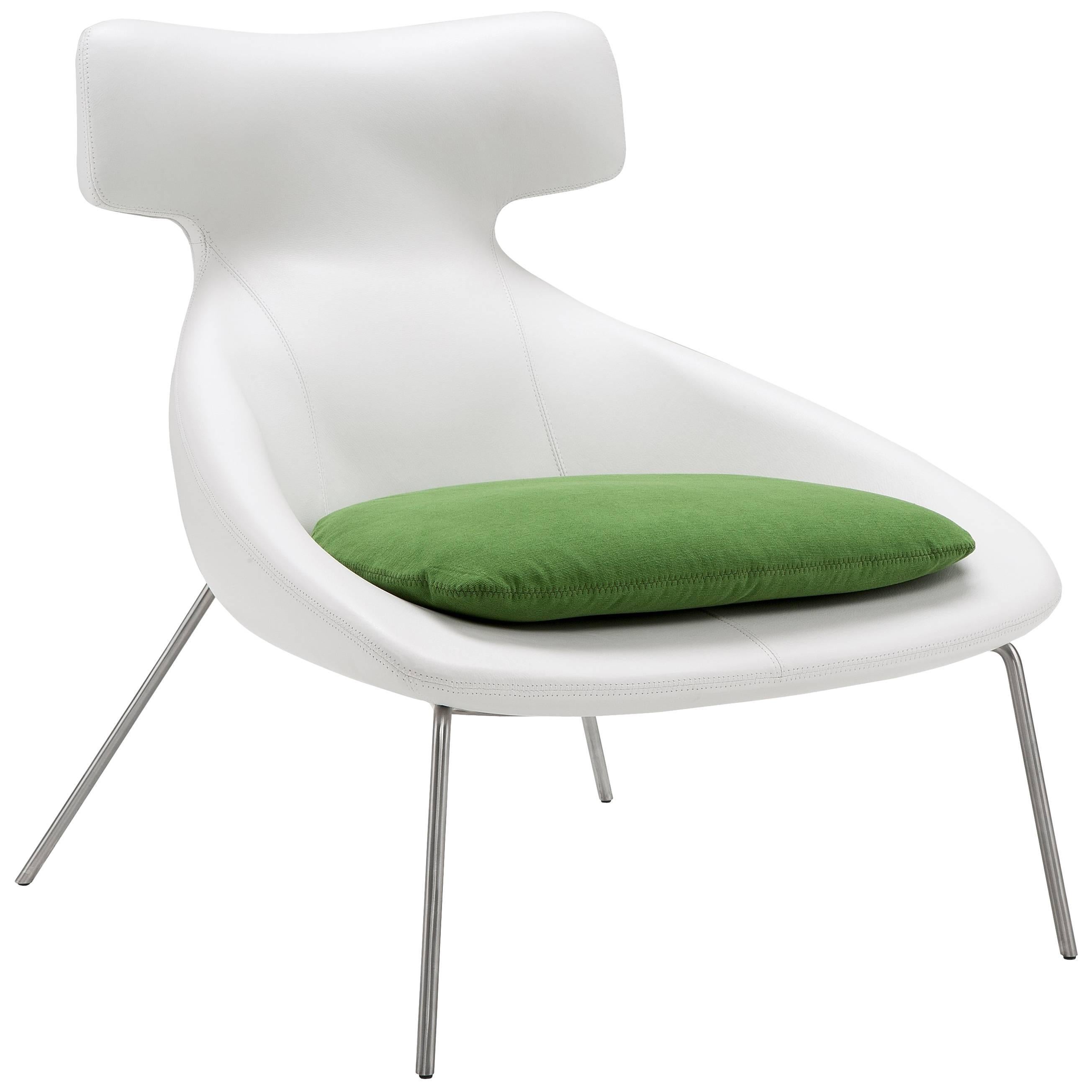 Oslo Armchair in White and Green by Maurizio Marconato & Terry Zappa For Sale