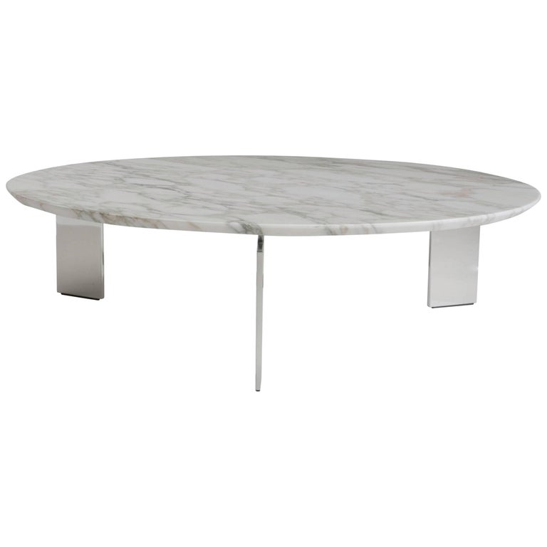 Ring Coffee Table with Marble Top by Maurizio Marconato and Terry Zappa
