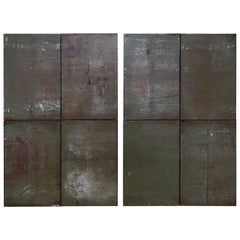 Ramon Horts Large Minimalism Metal Artwork Diptych 2/2/2 N 001