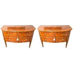 Pair of 18th Century Italian Louis XVI Commodes