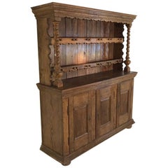 Solid Kannenstock Cabinet Made of Oak Wood