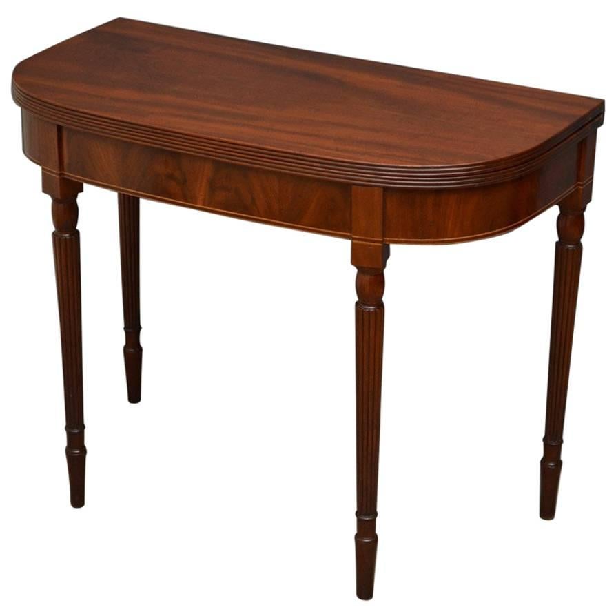 Georgian Mahogany Tea Table