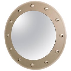 Wall Mirror in the Style of Cristal Art with a Bronze Beveled Glass Frame, 1960s