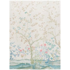 Schumacher by Miles Redd Madame de Pompadour Wallpaper Mural in Alabaster