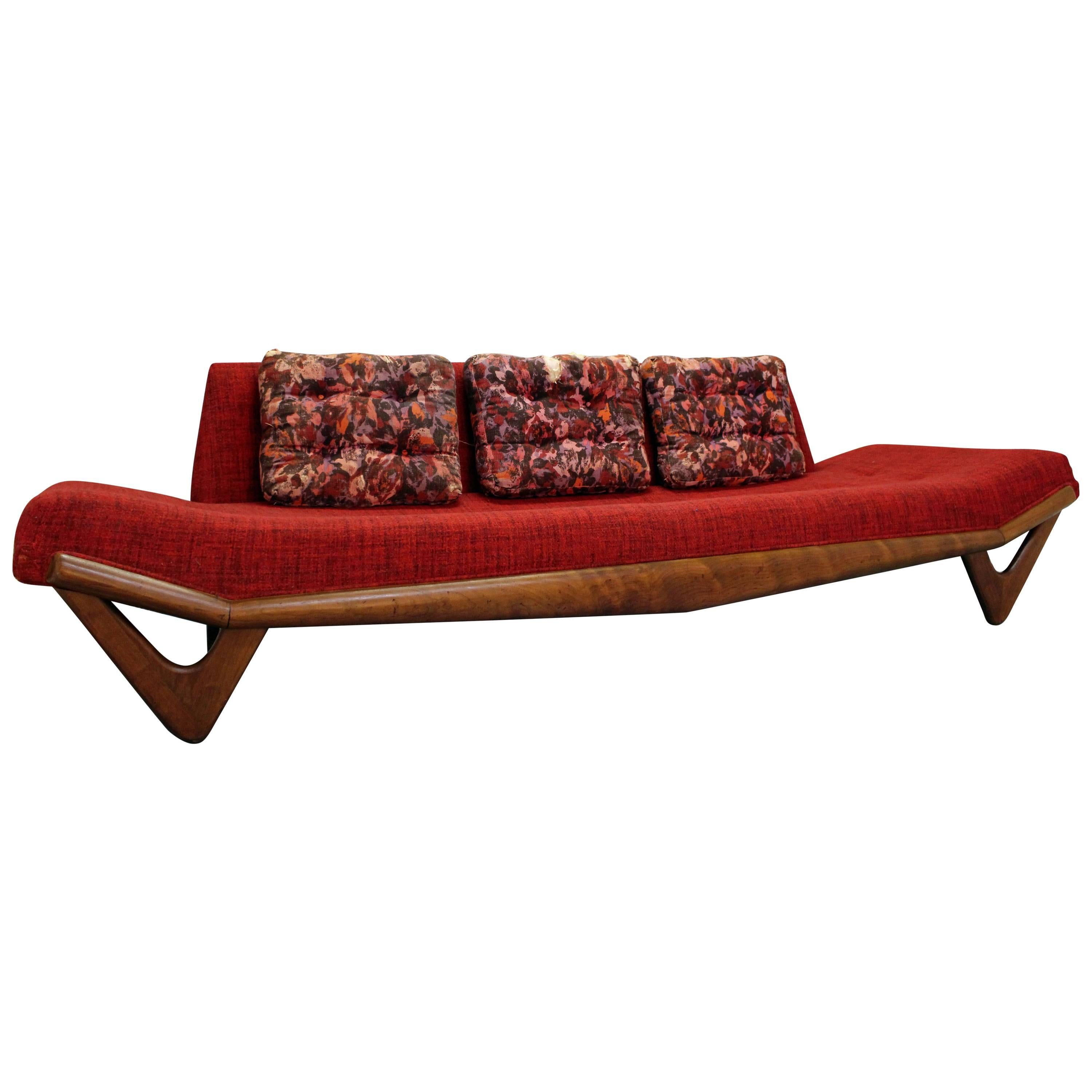 Mid-Century Modern Adrian Pearsall Gondola Sofa on Boomerang Legs