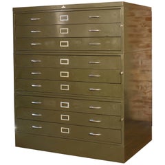 Vintage All-Steel Flat File Storage Cabinet