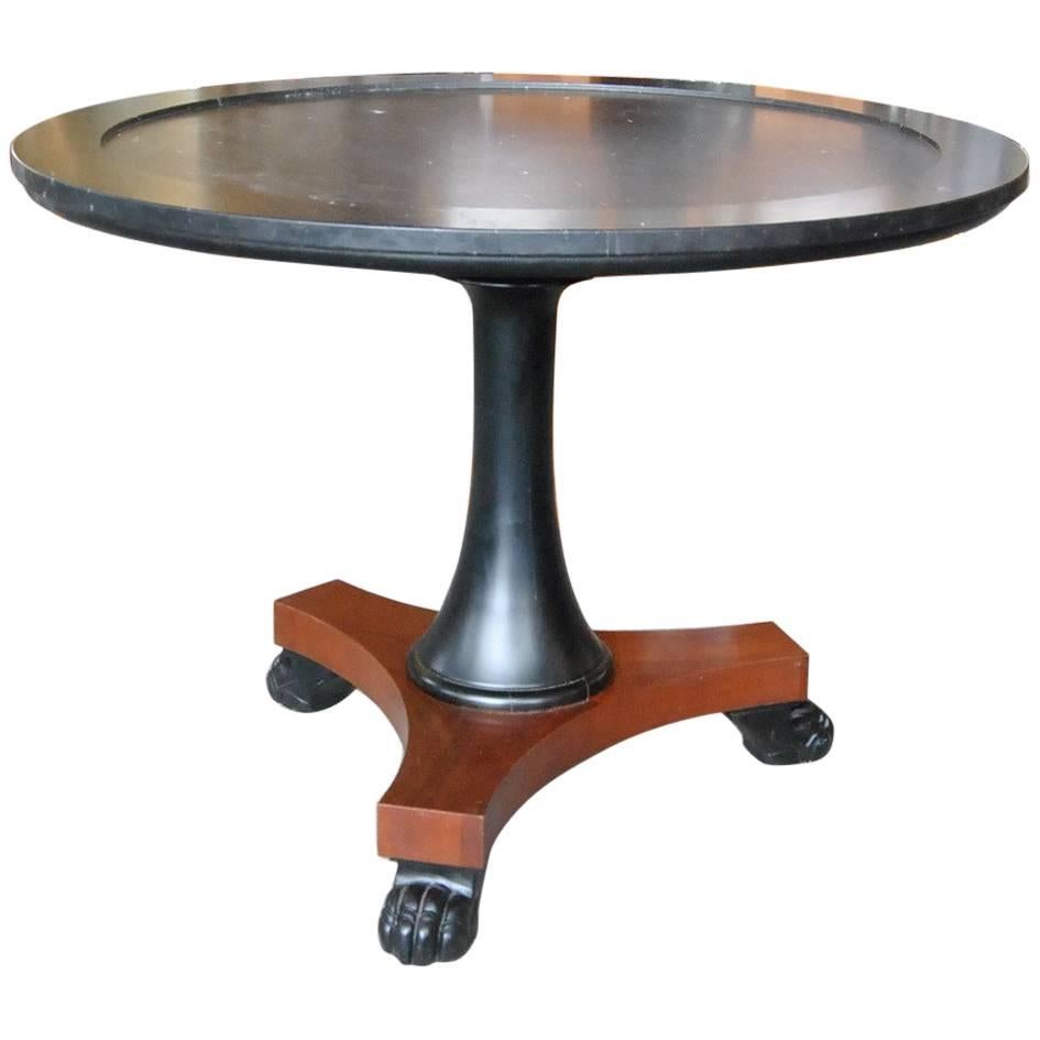 Empire Style Black Marble Centre Table by Ralph Lauren