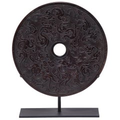 Chinese Celestial Dragon Bi Disc