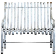 Antique Metal Outdoor Patio Bench