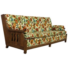 Ranch Oak Western Style Sofa Attributed to A. Brandt Company