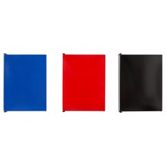 Set of Les Arcs Enameled Steel Wall Cabinets by Charlotte Perriand
