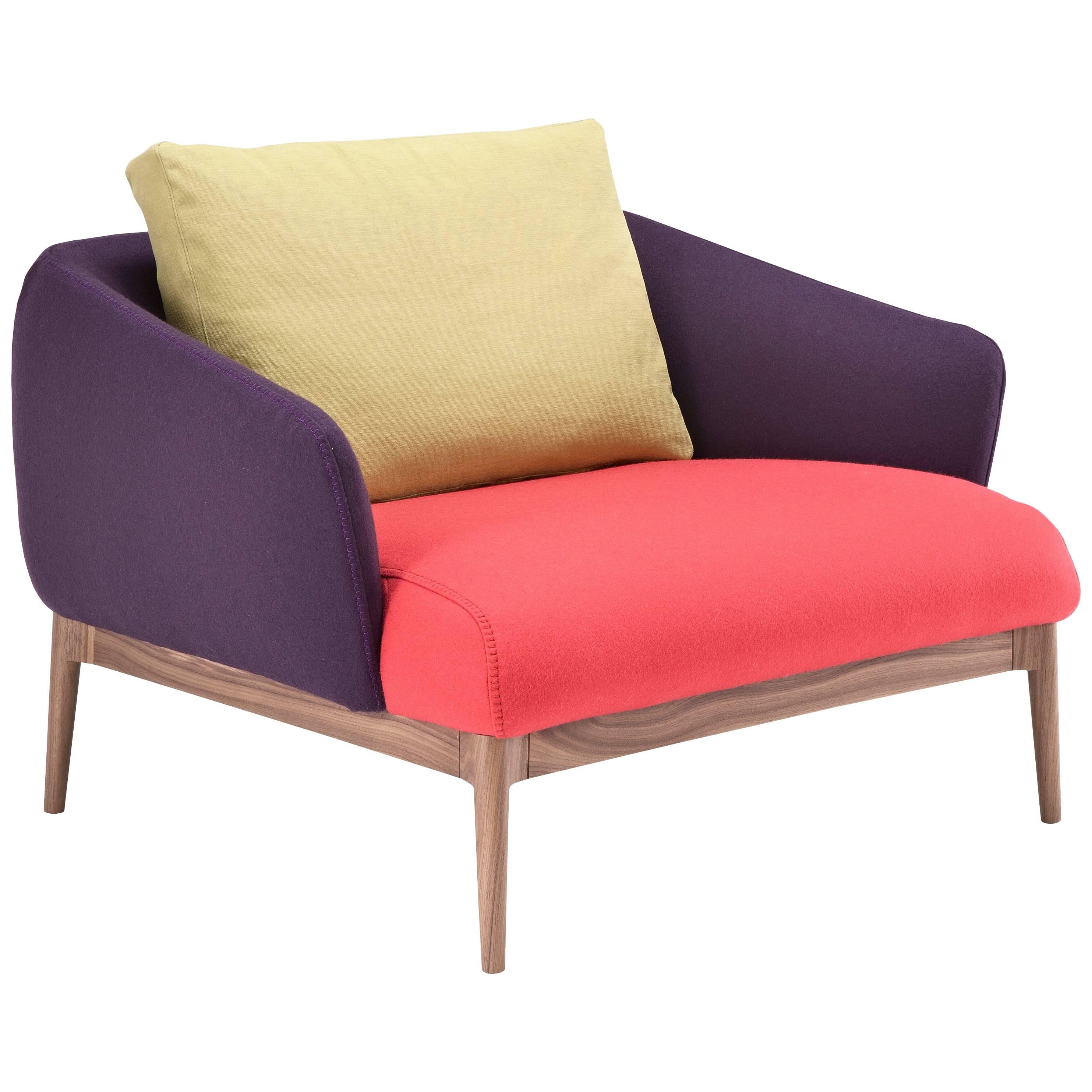 Theo Multi-Color Armchair by Maurizio Marconato & Terry Zappa For Sale