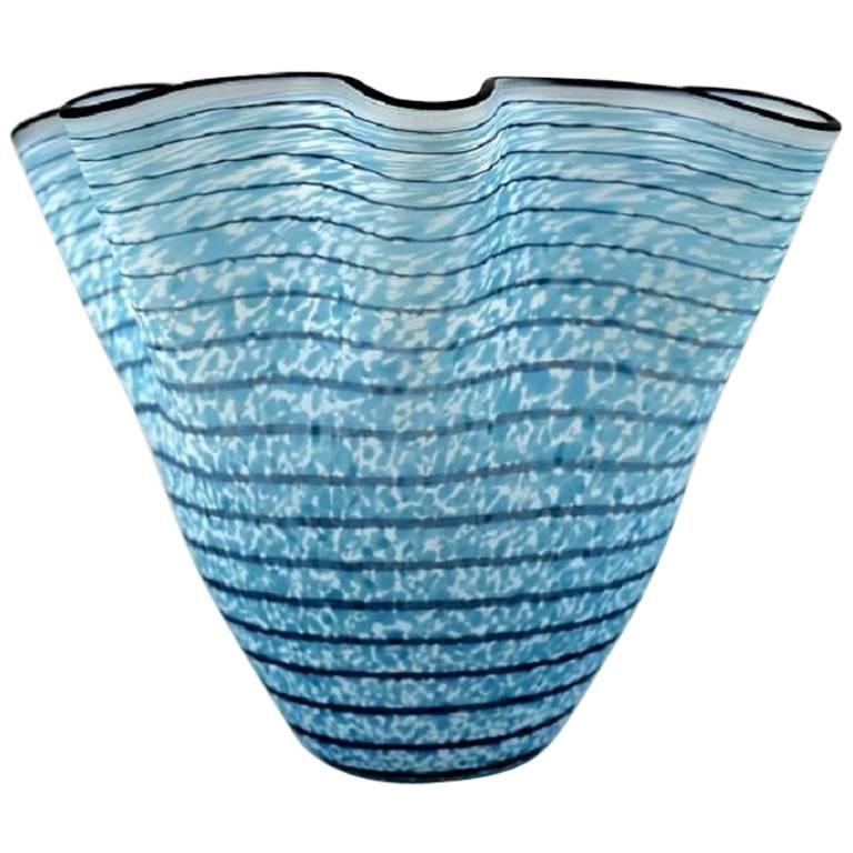 Kosta Boda, Ulrica H. Vallien Art Glass Vase Swedish Design