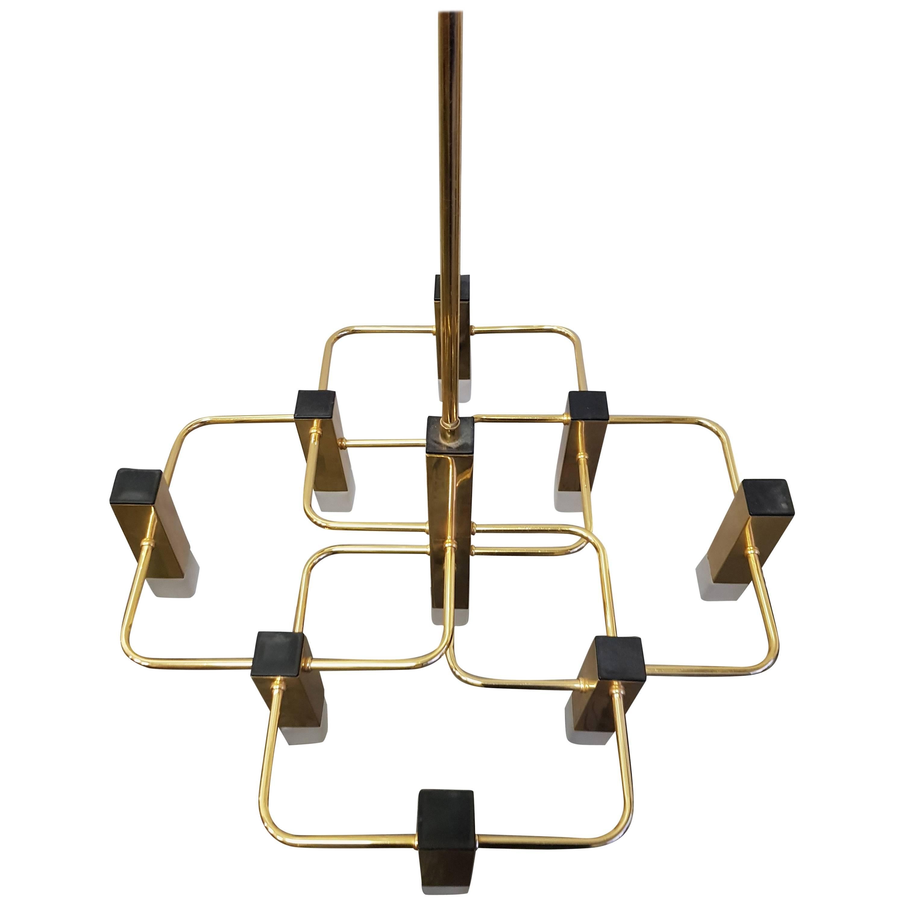 Brass Sciolari Nine Point Lamp