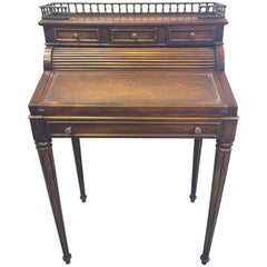 Vintage Elegant Theodore Alexander Roll Top Writing Desk