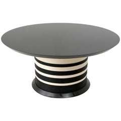 Black Lacquered Wood Coffee Table by Missoni, Italy, 1990s
