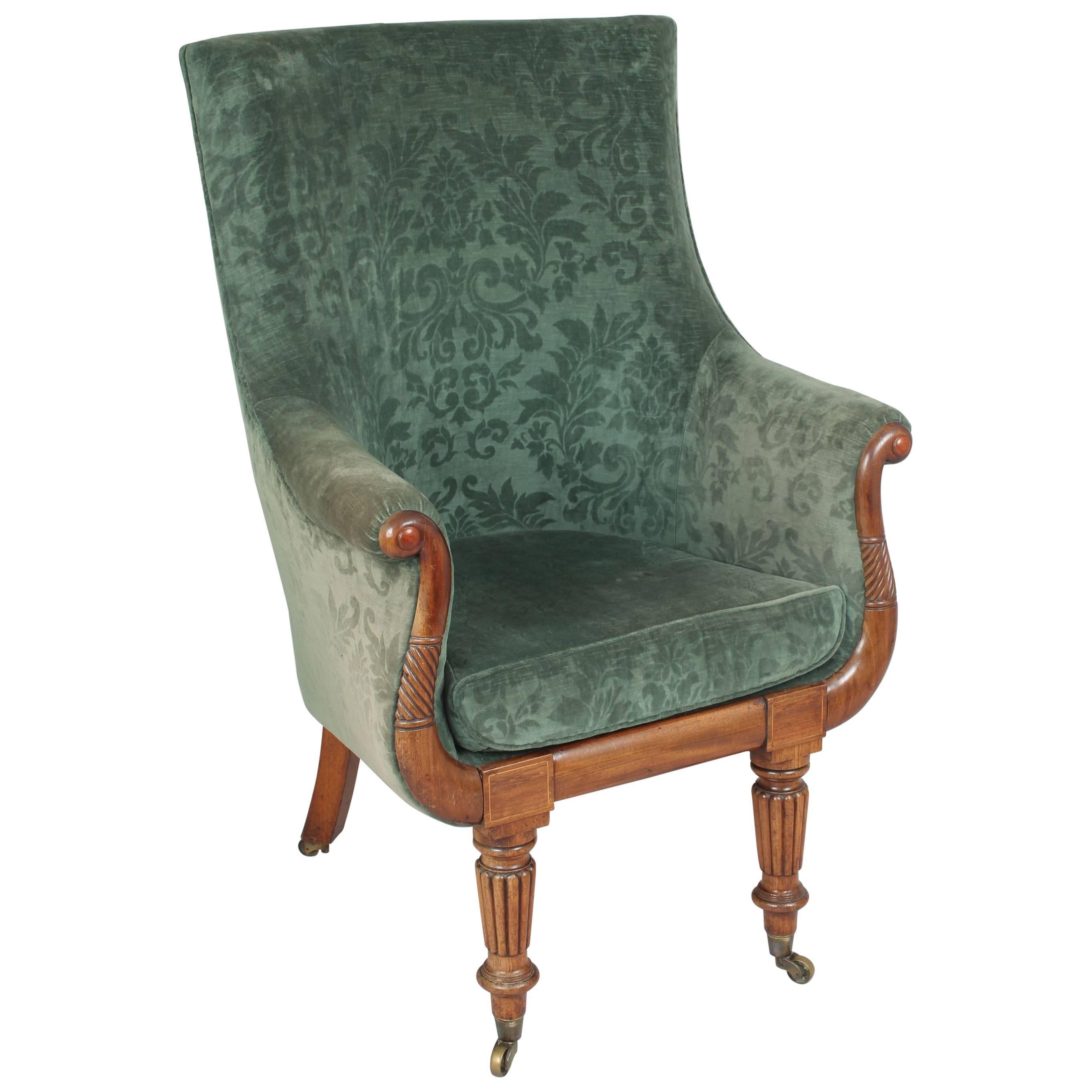 William IV Period Tall-Backed Easy-Chair For Sale