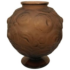 Antique French Art Deco Signed Sabino Vase
