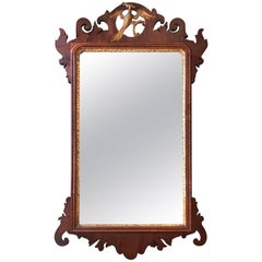 Chippendale Parcel Gilt Mirror with Phoenix Crest