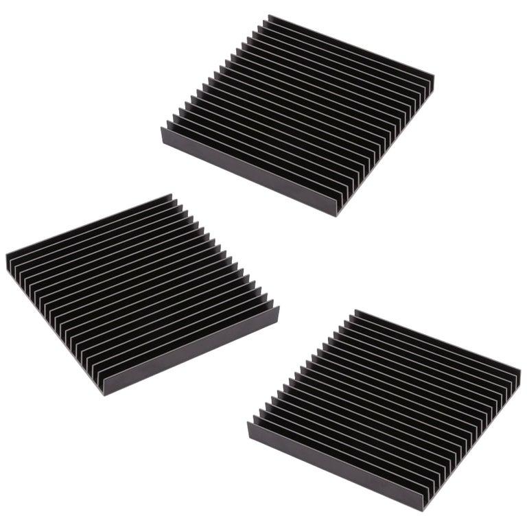 Made using a manufacturing process utilized for railways, medical devices, and electronics, the Fin Trivets bring an Industrial touch to your tabletop. Both durable and multifunctional, the Fin Trivets provide the perfect platform to organize your