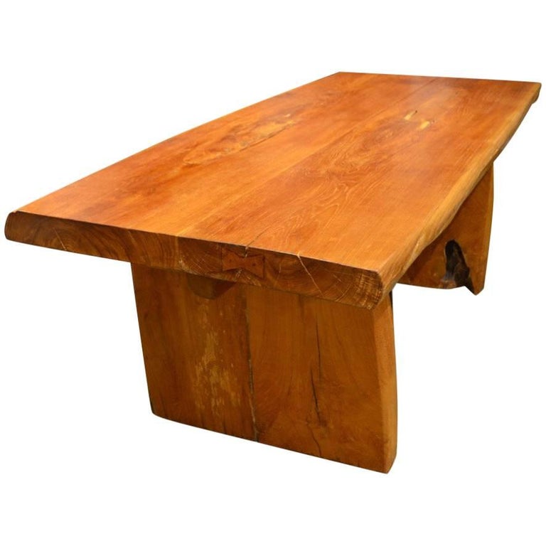 Andrianna Shamaris Natural Organic Teak Wood Table at 1stDibs