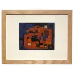 Mid-Century German Abstract Acrylic Painting, 1950s 9