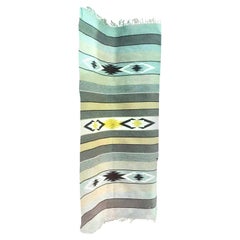 Tappeto o stuoia in lana intrecciata a mano Navajo, nativi americani