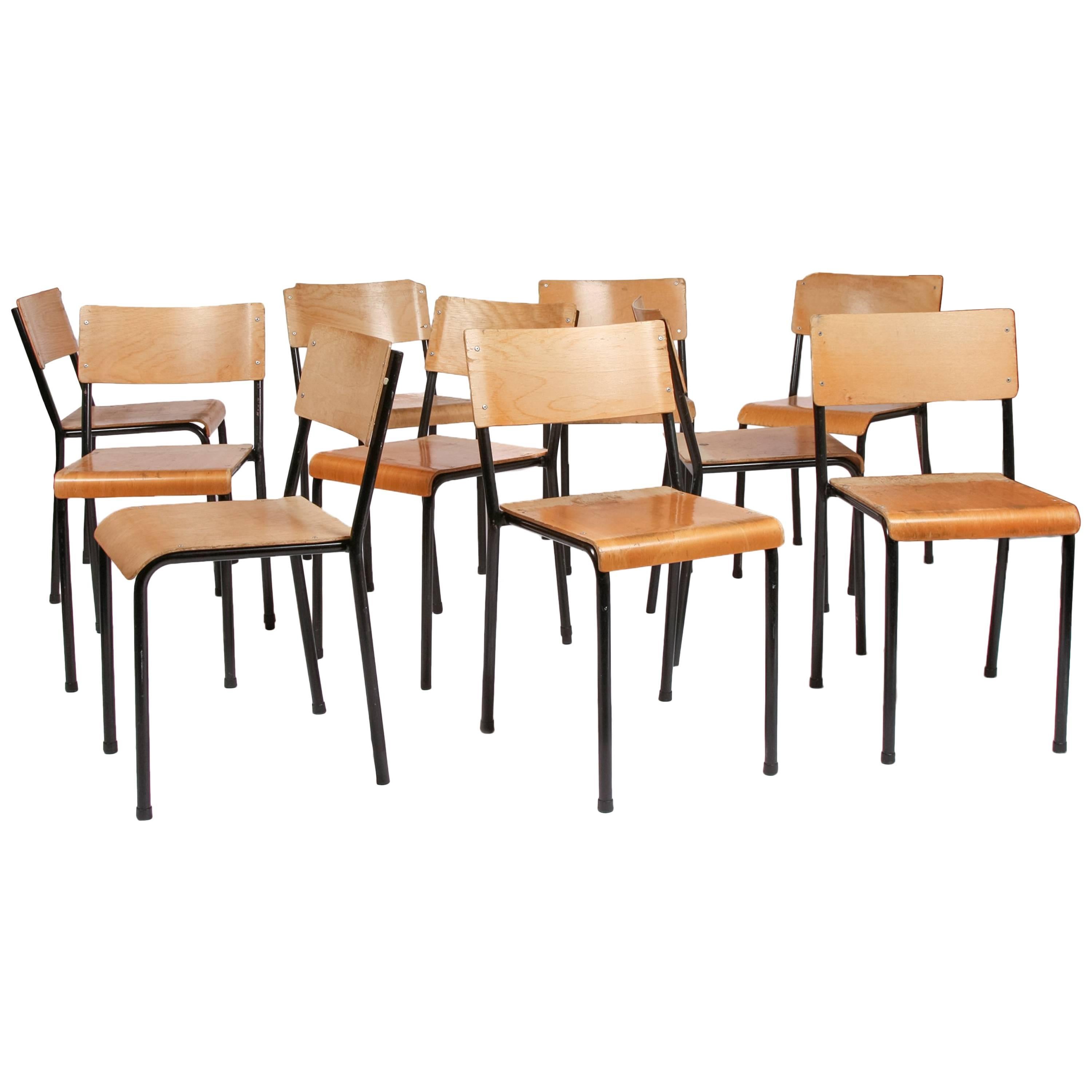Retro Stacking Chairs For Sale