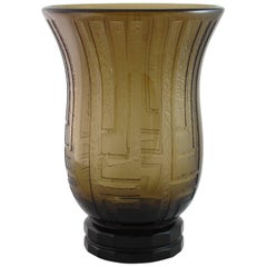 Art Deco Daum Acid Etched Vase