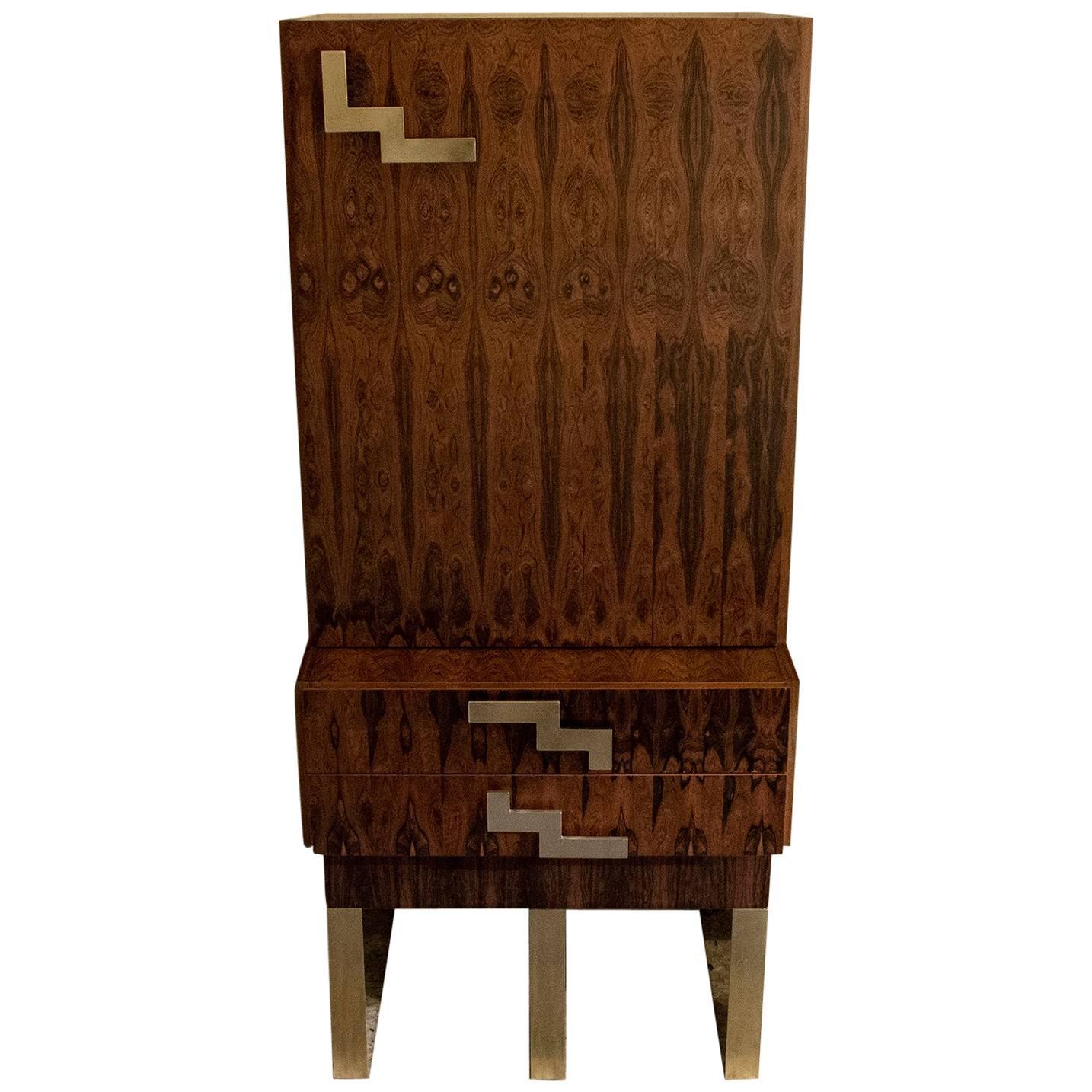 Tall Cabinet/Dry Bar Palisander, France, 1960s