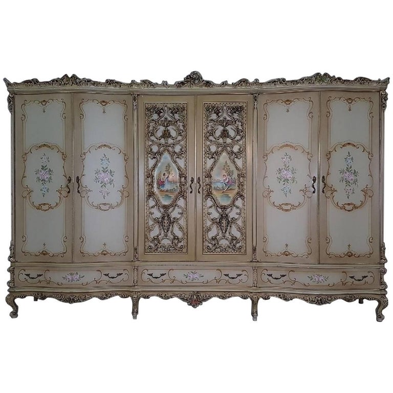 20th Century Italian Venetian Baroque Style And Painted