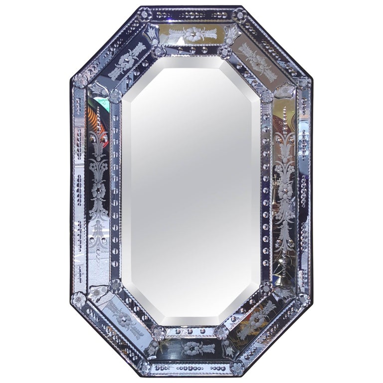 Cushion Framed Wall Mirror at 1stDibs