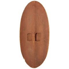 Large Aboriginal Central Desert Bean Wood Shield