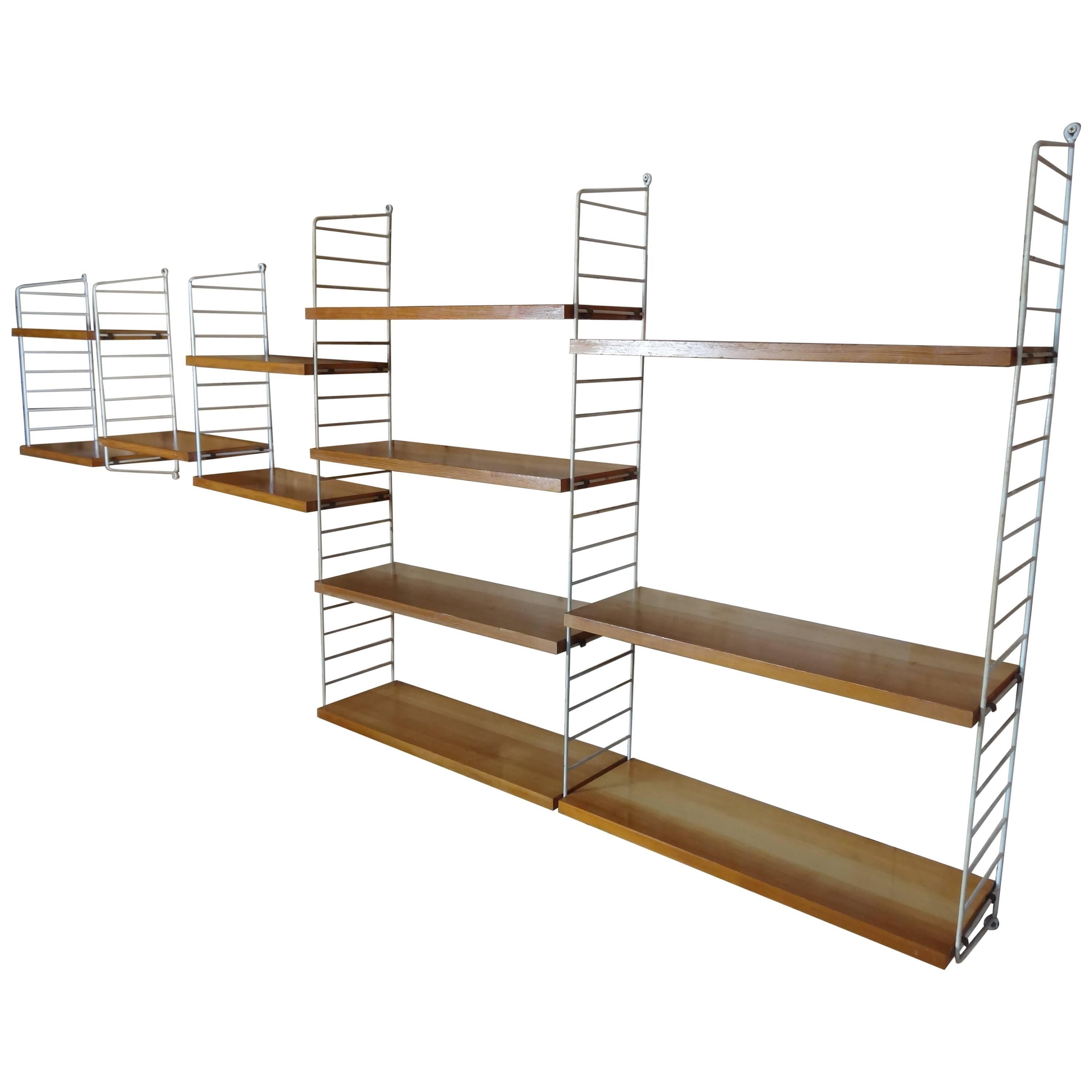 Extra Large Retro Vintage Shelving Unit by Nisse Strinning for String, 1960s