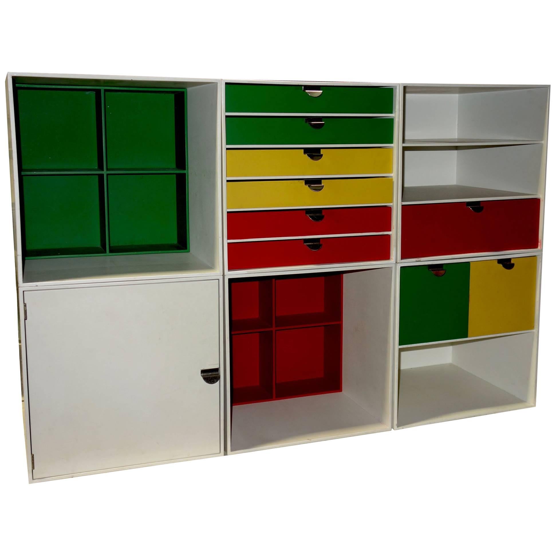 Midcentury Palaset Storage Cubes by Ristomatti Ratia