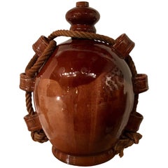 Atelier Madoura Suzanne Ramié, Important Gus ou vase en céramique, brun, circa 1945