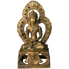 Gilt Bronze Figure of Amitayus