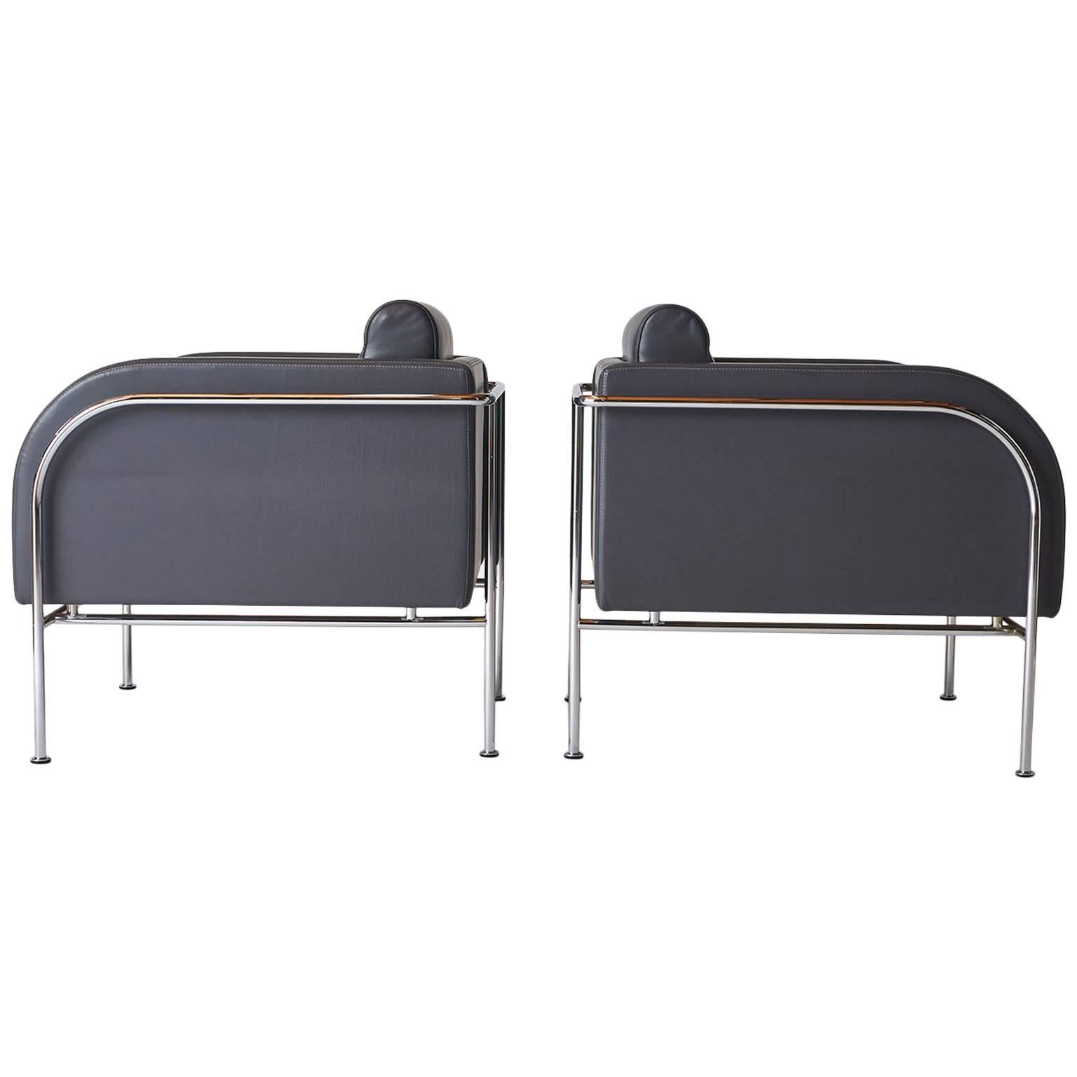 Pair of Lounge Chairs by Friis & Moltke For Sale
