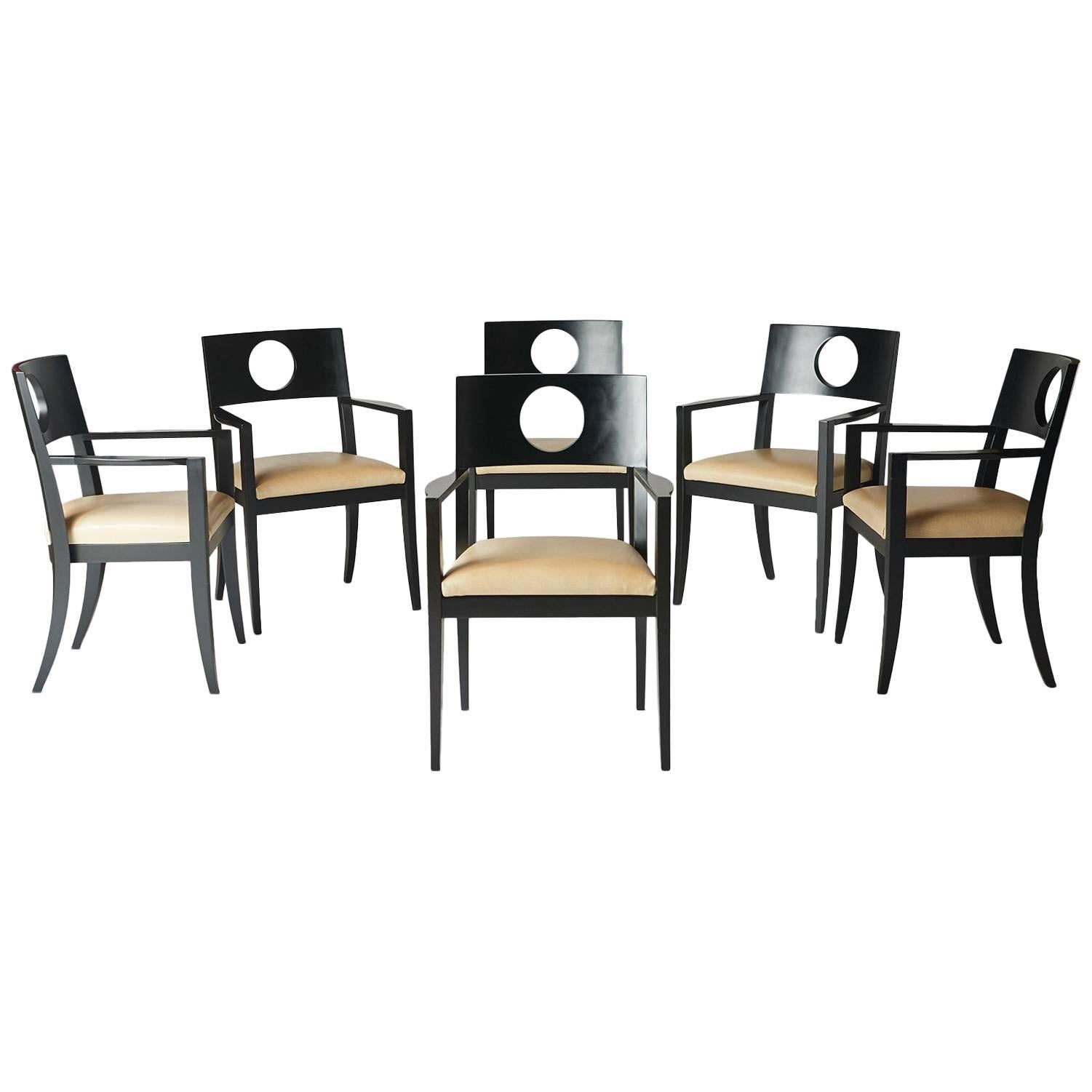 Set of Six Dining Armchairs by Michael Graves