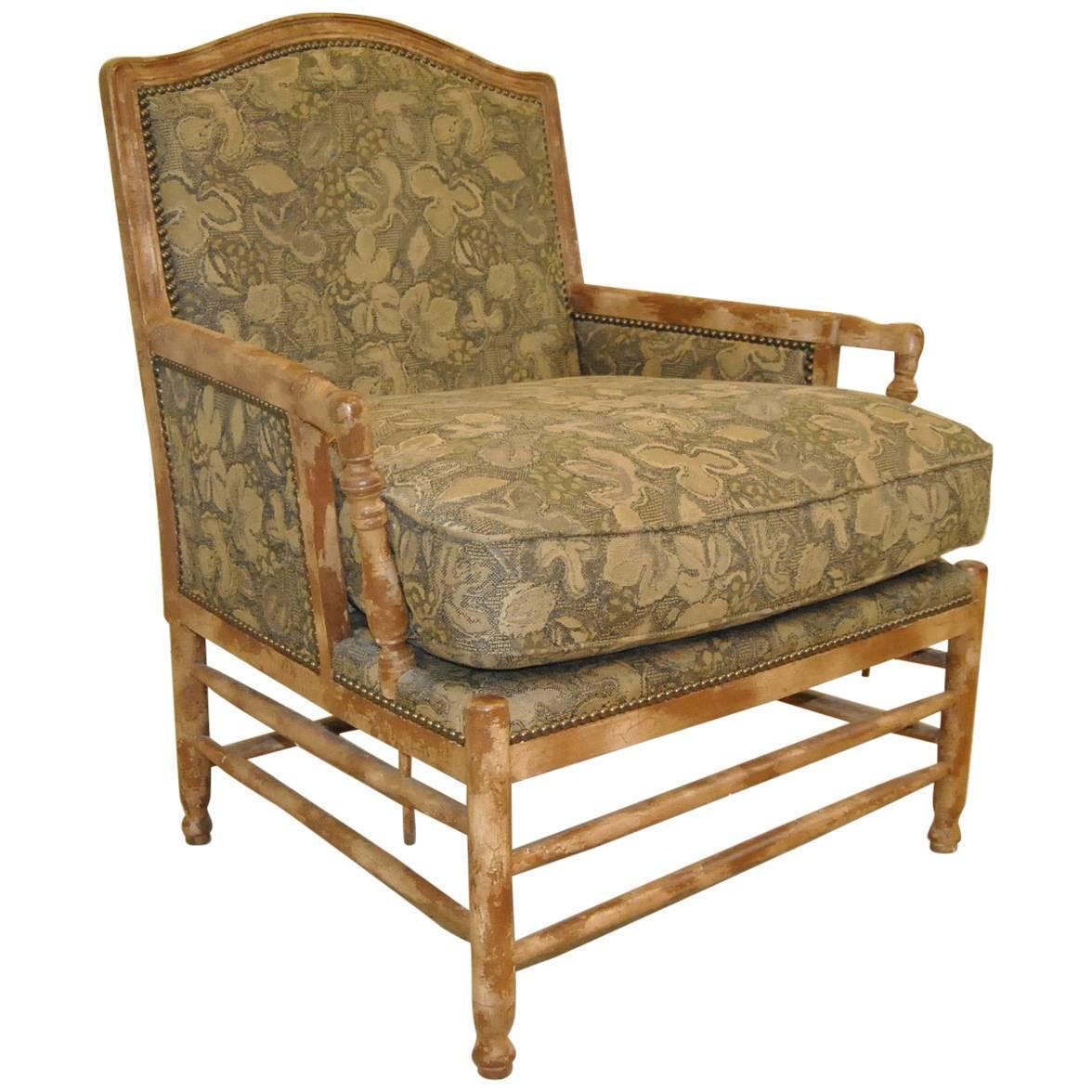 French Country Bergere Style Armchair by Isenhour Furniture
