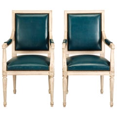 French Louis XVI Style Armchair from the Old Plank Collection